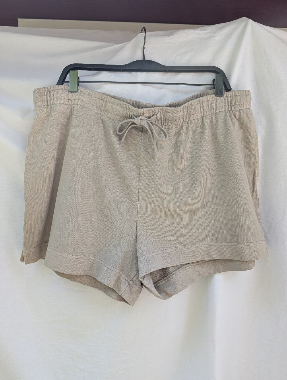 NWT H&M Cotton Athletic Sweatshorts Beige Sz XL
